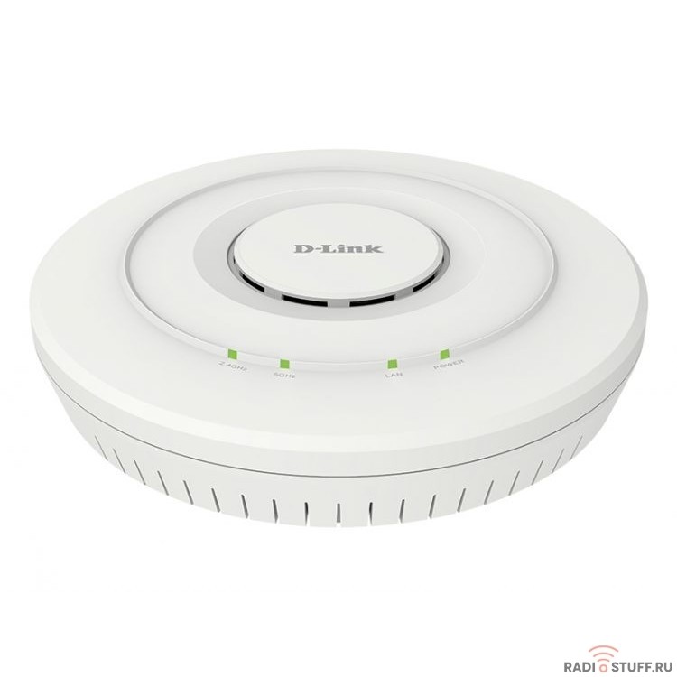 D-Link DWL-6610AP/RU/B1A PROJ Беспроводная двухдиапазонная унифицированная точка доступа AC1200 с поддержкой PoE (поставляется в корпусе класса Plenum, адаптер питания в комплект поставки не входит)