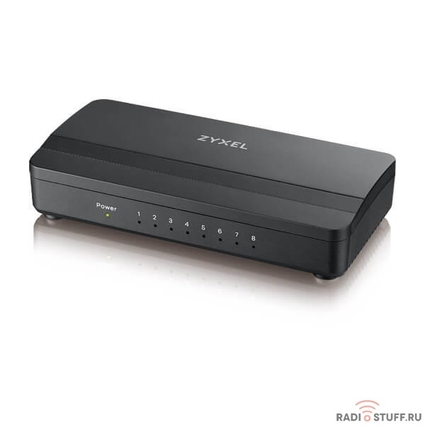 ZYXEL GS-108SV2-EU0101F  Коммутатор неуправляемый 8x10/100/1000BASE-T