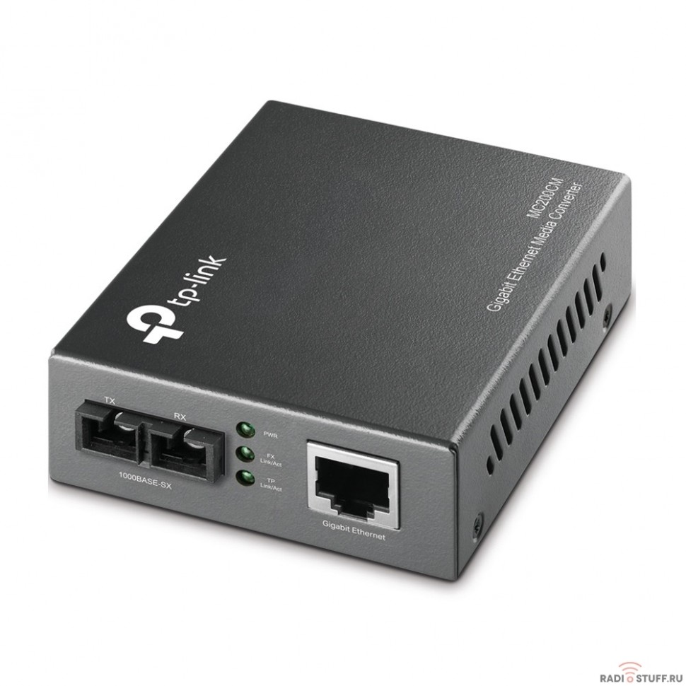 TP-Link MC200CM Медиаконвертор 10/100/1000M RJ45 to 1000M multi-mode,Full-duplex,up to 550m 